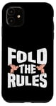 Coque pour iPhone 11 Origami Fold The Rules Design Origami