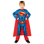 (PKT) (9910128) Child Boys Sustainable Superman Costume (4-6yr)