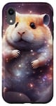 Coque pour iPhone XR Boho Hamster Mignon Souris Rétro Galaxie Astronaute