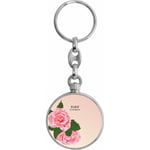 Toff London Pink Rose Keyring TLK-295-VAR