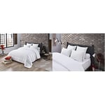 DODO Couette Niagara Anti-ACARIENS TEMPÉRÉE & Oreiller MAXICONFORT Thermolite Ultra - Moelleux - 60 x 60 cm, Blanc