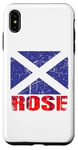 Coque pour iPhone XS Max Clan Rose Tartan Nom de famille écossais Scotland Pride