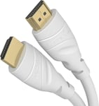 Câble HDMI 4K - 20 m - disponible en 0,15-22,5 m - pour chaque appareil HDMI (4K@60Hz, HDMI 2.0, High Speed avec Ethernet, Blu-ray, PS5/Xbox Series/Switch, blanc)