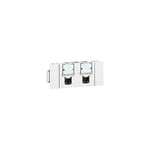 Legrand - prise double RJ45 mosaic - goulotte clippage direct - CAT.6 ftp 3 mod LCS² LEG076546