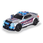 Dickie Toys – Street Force – Voiture de Police – Jouet motorisé – avec Coffre à Ouvrir, lumières et Son – Piles incluses – 33 cm – À partir de 3 Ans, Argenté