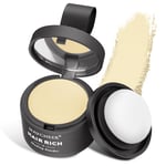 Instantly Hairline Powder, Hair Root Touch Up Powder Conceal Receding Hairline, Windproof&Sweatproof Hair Root Concealer, Professional Hairline Shadow Powder with Mirror and Puff(Beige)