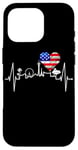 Coque pour iPhone 16 Pro La silhouette Las Vegas battement coeur Nevada Sin City USA