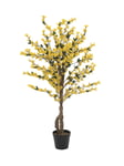 Forsythia tree with 3 trunks, artificial plant, yellow, 120cm