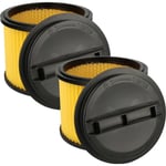 Lot de 2x filtres à cartouche compatible avec Einhell th-vc 1815, te-vc 2340 sa, th-vc 1820/1 s, th-vc 1820 s, th-vc 1930 sa aspirateur - Vhbw