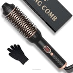 38mm Double PTC Thermal Brush, Ceramic Curling Brush, Hot Brush Volumizing Brush