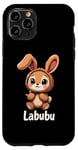 iPhone 11 Pro Labubu Cute Brown Bunny Monster Case