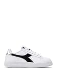 Diadora Femme Step P Teatime Chaussure de Gymnastique, Blanc et Noir, 40 EU