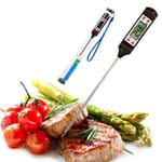 Mad / Stegetermometer med Digital Display - -50 - +300 grader - Mål temperatur af mad/væske mm