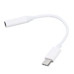 Praktisk USB Type-C adapter för 3,5 mm headset Vit