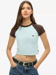 Superdry Cropped Baseball T-Shirt