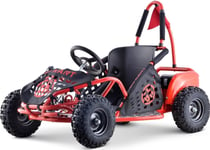 Triton Fast Dragon Batteridrevet Gokart Rød 30 Km/T + 1000W Motor + Pumpede Hjul + Setejustering + Belter