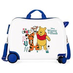 Disney Winnie The Pooh Valise pour enfant Blanc 50 x 39 x 20 cm Rigide ABS Fermeture à combinaison latérale 34 l 1,8 kg 4 roues