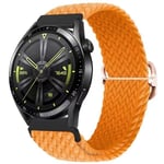 (Samsung Watch 46mmOrange)Nylon punottu lenkkihihna Samsung Watch 3/4 Active 2 Huawei Watch 3/GT Ranneke Ranneke Amazfit GTR/Stratos Belt|