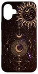 iPhone 16 Plus Sun Moon and Stars Aesthetic Celestial Case