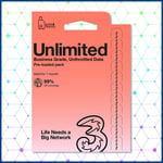 Three Sim Card Preloaded with UNLIMITED 4G/5G Data. Business Grade, Unthrottled