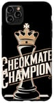 Coque pour iPhone 11 Pro Max Champion Échec Et Mat Passionnés de Jeu