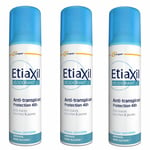 EtiaXil Déodorant Anti-transpirant 48 h Aerosol sans alcool Peaux Sensibles 3x150 ml