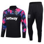 23-24 West Ham United svart långärmad set för barn black 12#