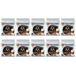 Tassimo Coffee Pods L'OR Espresso Latte Macchiato 10 Packs (Total 80 Drinks)