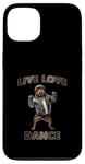 Coque pour iPhone 13 Live Love Dance Cool Dog Hip Hop Vibes