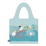 Les Artistes - Mumin shoppingkasse 20 L Playing on the beach blue