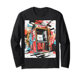 Vibrant Retro Arcade Machine Nostalgia Long Sleeve T-Shirt