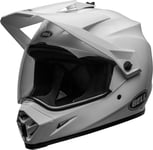 Bell MX-9 Adventure MIPS Casque Unisex-Adult, Blanc, S