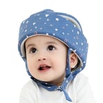 IULONEE Baby Safety Helmet Children Headguard Infant Protective Harnesses Cap Soft Kids Head Shape Walking Helmet (Starry Blue)