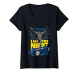 Womens Batman I Am The Night Batmobile V-Neck T-Shirt