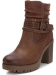 REFRESH Femme 172249 Botte de Motard, Camel, 36 EU