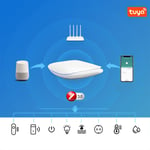 Tuya Zigbee BT Gateway Hub, domotique intelligente pour appareils Zigbee, application pour smartphone, passerelle de contr&ocirc;le &agrave; distance compatible avec Amazon Home