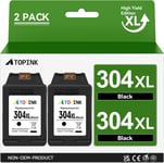 304XL Noir Cartouches d'encre Compatible avec Cartouche HP 304 Noir, 304 XL Noir Compatible avec Envy 5000 5010 5020 5030 5032 Deskjet 2620 2622 2634 2630 2632 3720 3730 3733 3735 3760 3750.[G1942]