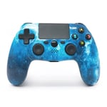 (Galaxy Sininen)Langaton peliohjain PS4 Playstation 4:lle Wireless Dual Shock Game Joystick Six Axis Gyroscope Motion Sensing Gamepadilla