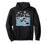 Astronaut Chilling in a Moon Pool Pullover Hoodie