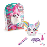 Canal Toys Mini Peluche Hair'iffic à Coiffer et Décorer - Kit Créatif avec Pulvérisateur Airbrush, Feutres, Pochoirs et Accessoires Cheveux - Lavable et Réutilisable - Jouet Créatif dès 6 ans