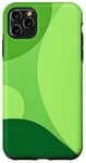 Coque pour iPhone 11 Pro Max Design abstrait vert minimaliste