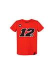 Vr46 Maverick Vinales, Tee shirt Enfant Unisexe, Rouge, 4/5