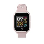 en 1 Smart Watch TWS Bluetooth écouteur 1,4 Pouces Montre Multifonction Lecteur MP3 Smart Band avec Micro, Rose