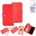 Wallet Mobile phone cover Samsung Galaxy S20 Ultra Phone protective Case red