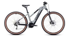 Vtt electrique semi rigide cube reaction hybrid performance 625 trapeze shimano alivio 9v 625 wh 29   gris vert swamp 2023