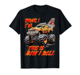 Enjoy Monster Truck Car Tee for 4-Year-Old Birthday Kids T-Shirt