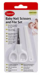 Clippasafe Baby Scissors & Nail File Set Baby/Toddler Bath Time Grooming 0m+ NEW