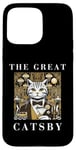 Coque pour iPhone 15 Pro Max The Great Catsby, Funny Cat Design, Cat Lover, Film