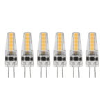 10st G4 LED-lampor 2W Bi Pin Base Dimbara lampor för ljuskrona Taklampa Bordslampa Varm vit 3000K AC 12‑24V