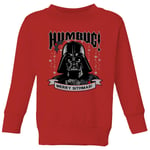 Star Wars Darth Vader Humbug Pull de Noël pour enfants - Rouge - 3-4 ans